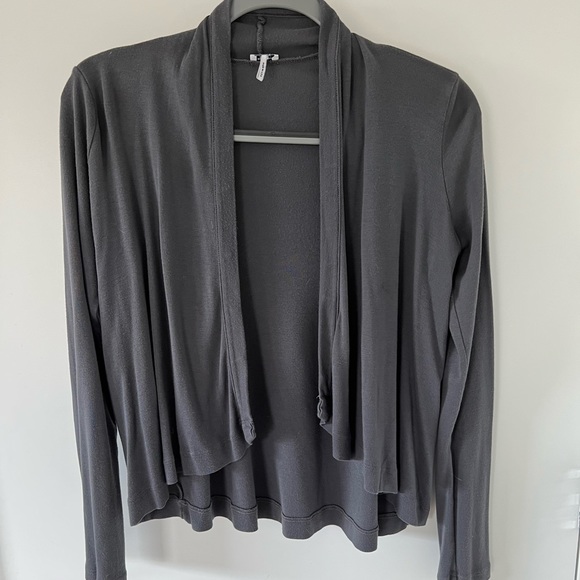 Splendid Sweaters - [Splendid] gray open cardigan